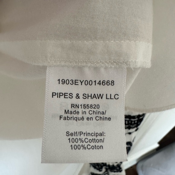 Veronica Beard Siona Embroidered Button-Front Top Size 12 - Picture 6 of 7